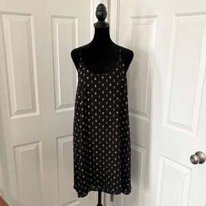 Blue Rai Black Sleeveless Mini Dress with Floral Accents